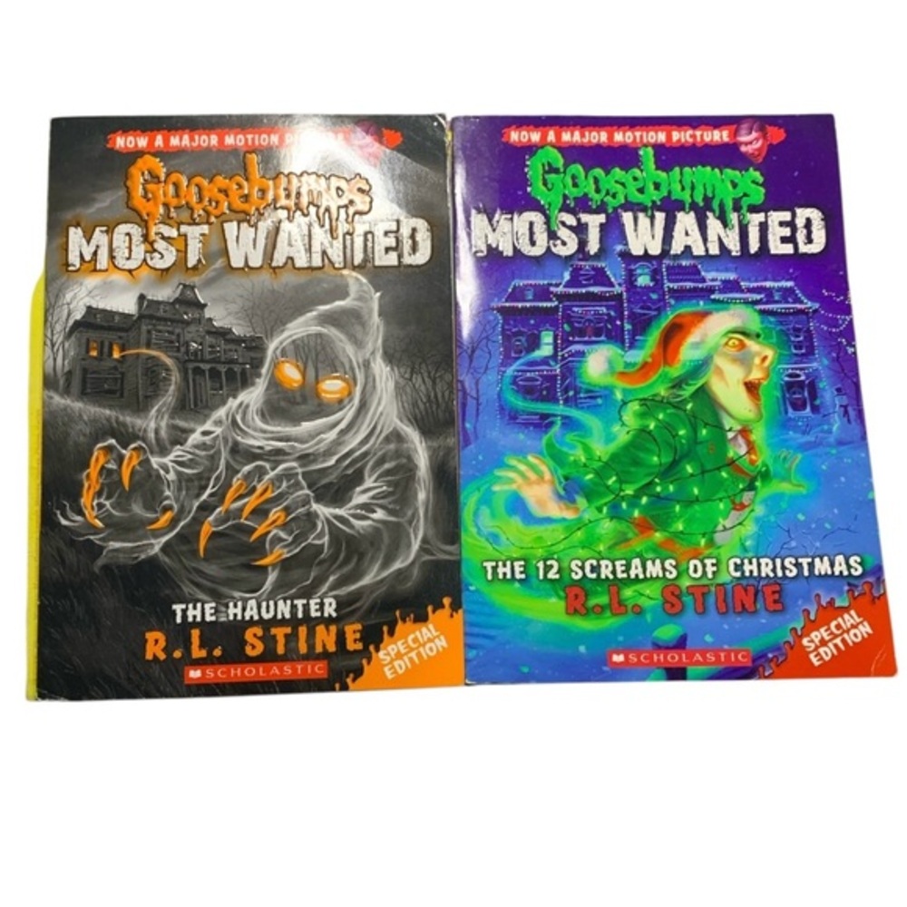 RL Stine GOOSEBUMPS MOST WANTED Special Edition, The Haunter, 12 Screams of Xmas